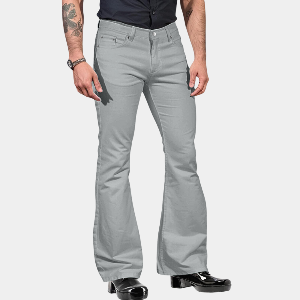 W&W Mode | Weit Geschnittene Hose Für Herren Weiß
