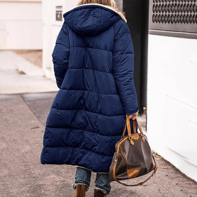 W&W Mode | Gepolsterte warme Parka mit Futterkapuze für Damen