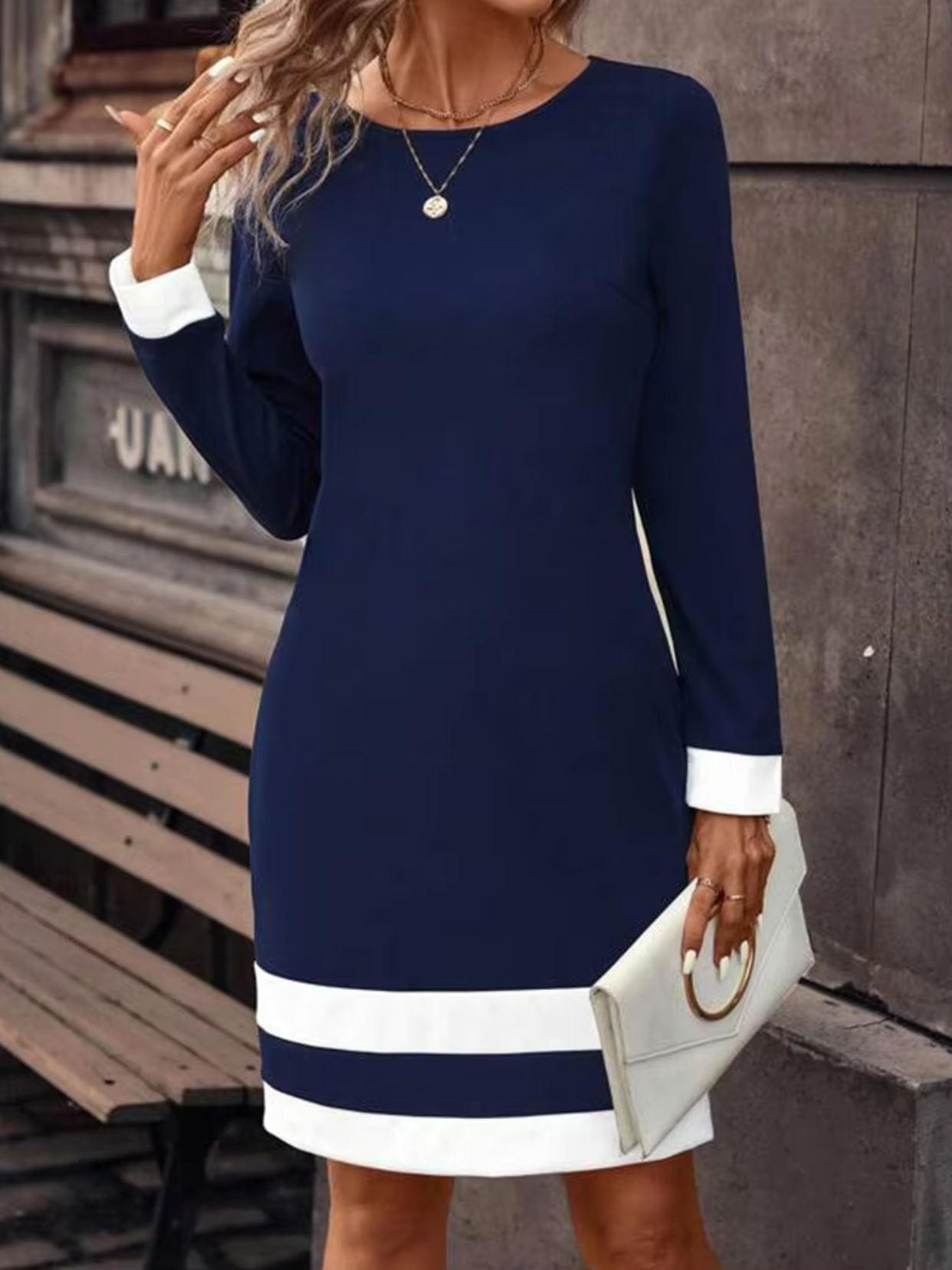 WW | Stylisches Langarmkleid
