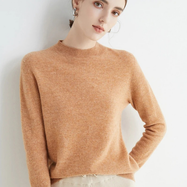 W&W Mode | Cashmere Pullover Damen Rundhals Weicher und Leichter Strickpullover