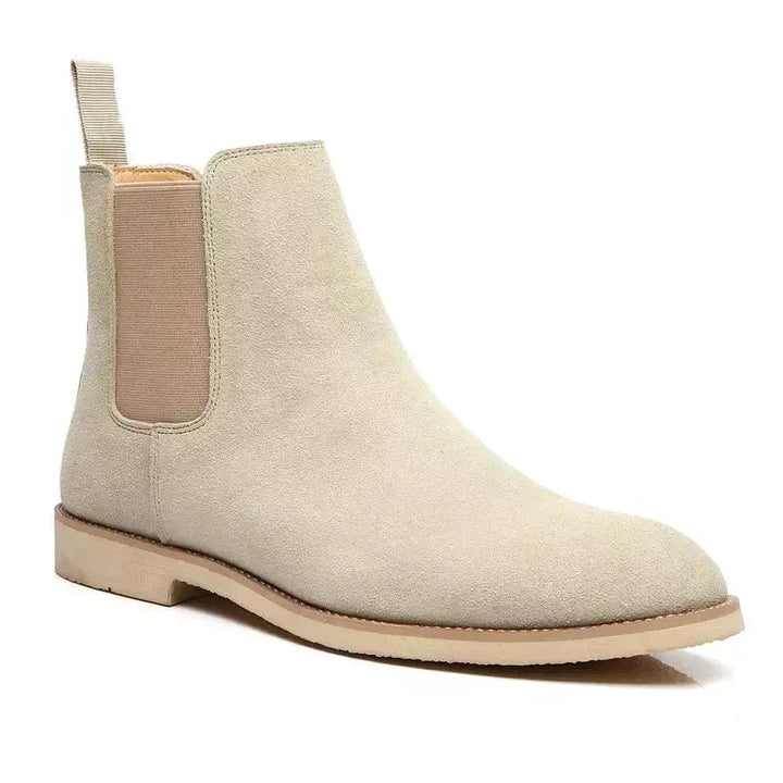 W&W Mode | Luxe Kalb Wildleder Chelsea Boots Mit Leder Innensohle