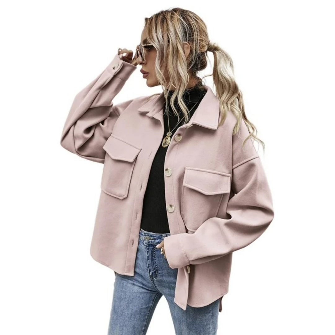 W&W Mode | Geknöpfte Jacke Mit Brusttaschen Für Damen