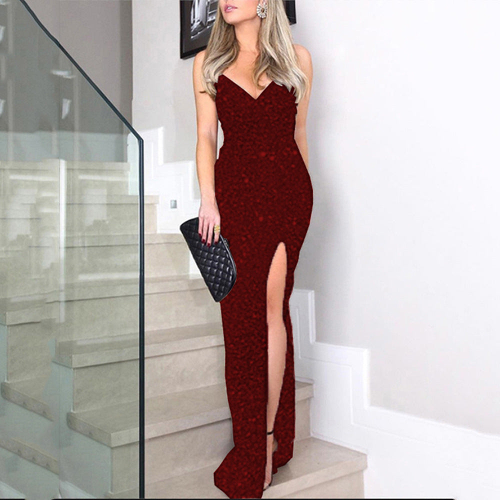 W&W Mode | Eleganter Look - Geteiltes Pailletten-Kleid