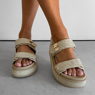 WW | Chunky Rattansandalen für Damen