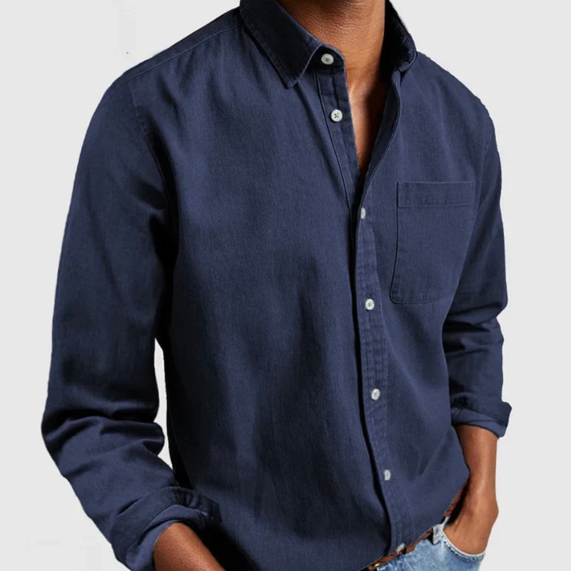 WW | Stylisches Denim Hemd Für Herren