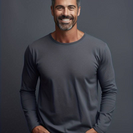WW | Herren Langarm T-Shirt Einfaches Design Pullover Für Männer