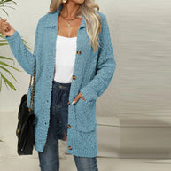 WW | Lässiger Einfarbiger Cardigan