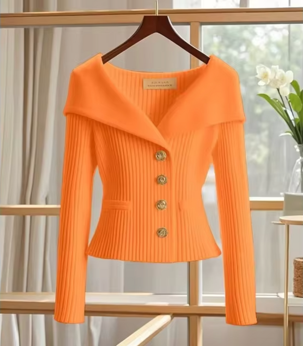 WW | Gestrickte Kurze Strickjacke