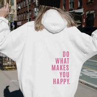 WW - Damen Hoodie - Lässiger Streetstyle mit Schriftzug