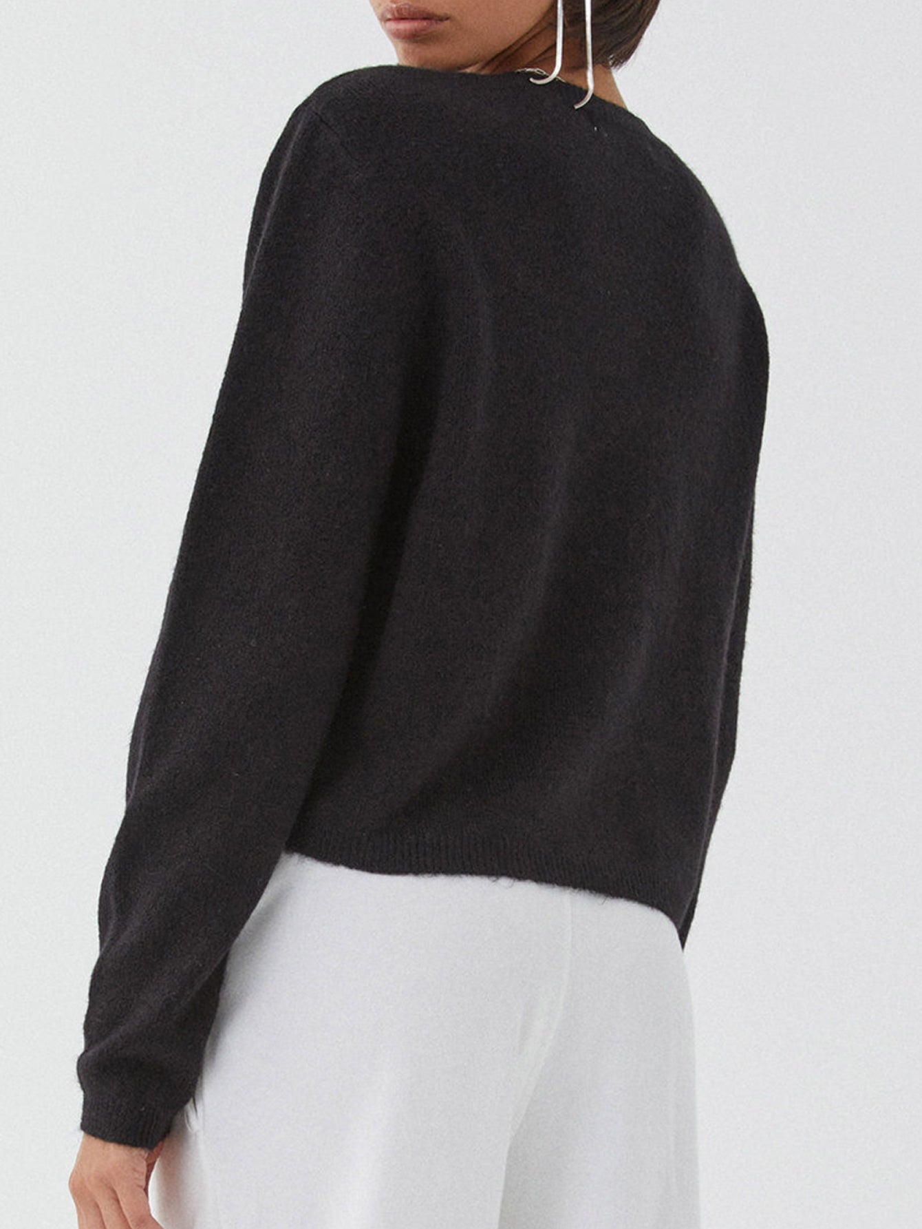 WW | Bunter Unifarbener Damen-Cardigan