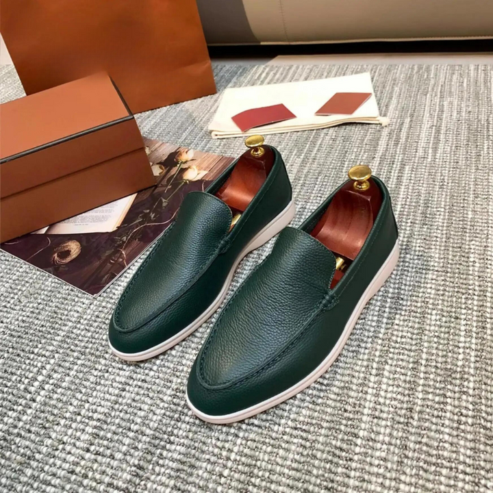 W&W Mode | Herren Leder Slipper Aus Hochwertigem Rindsleder