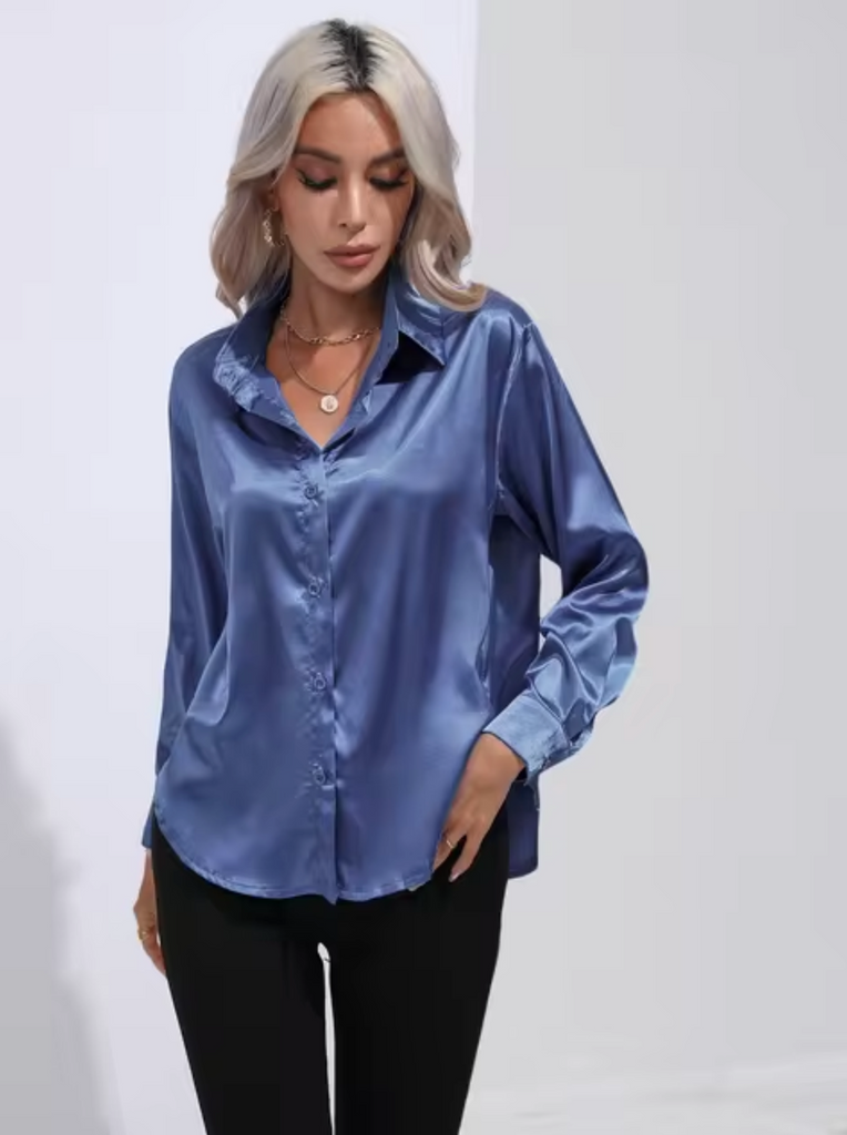 WW | Luxe Bluse Mit Langen Ärmeln
