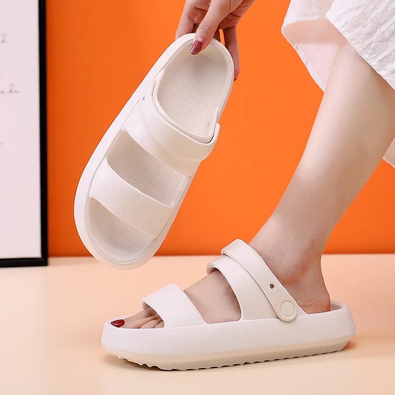 WW - Orthopädische Sandalen | Comfort Plus Pantoletten mit Doppelriemen | Gepolsterte, lässige Slip-On-Sandalen