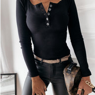 Carin Klassisches Geripptes Henley
