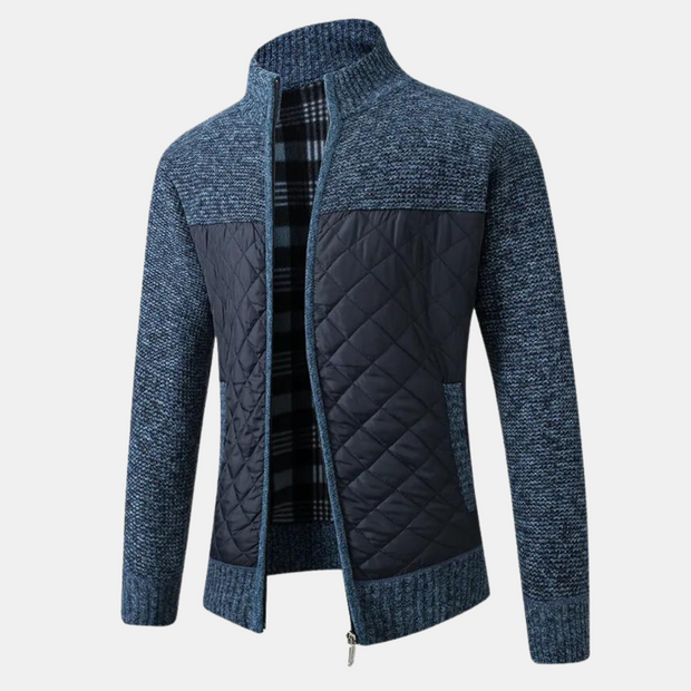 Cardigan mit hohem Kragen