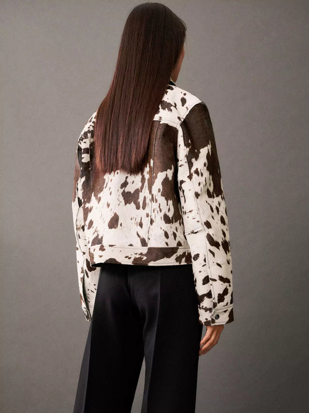 WW | Gemusterte Lederjacke