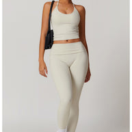 WW | Trendige Fitness Schnell-Trocknend Yoga-Hose mit Falten
