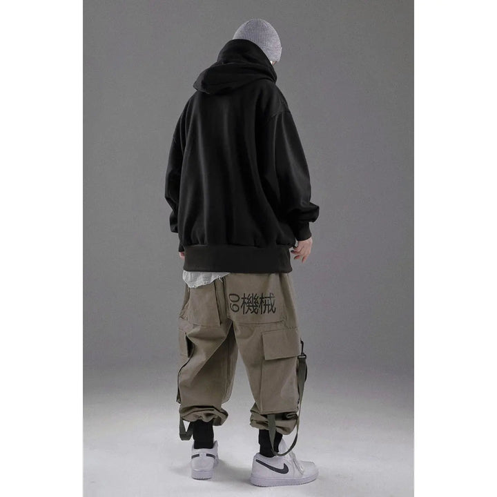 W&W Mode | Ninja-Hoodie Mit Doppeltem Ausschnitt