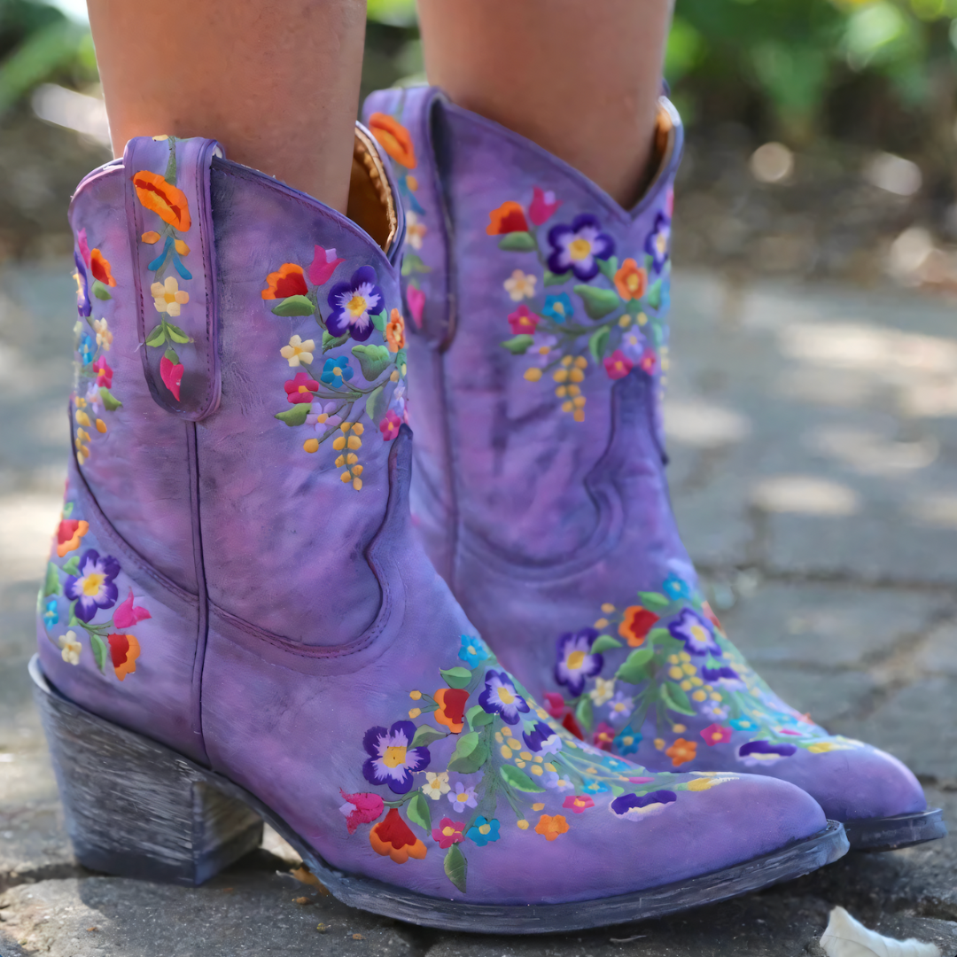 W&W Mode | Wetterbeständige Vintage Cowgirl-Stiefel