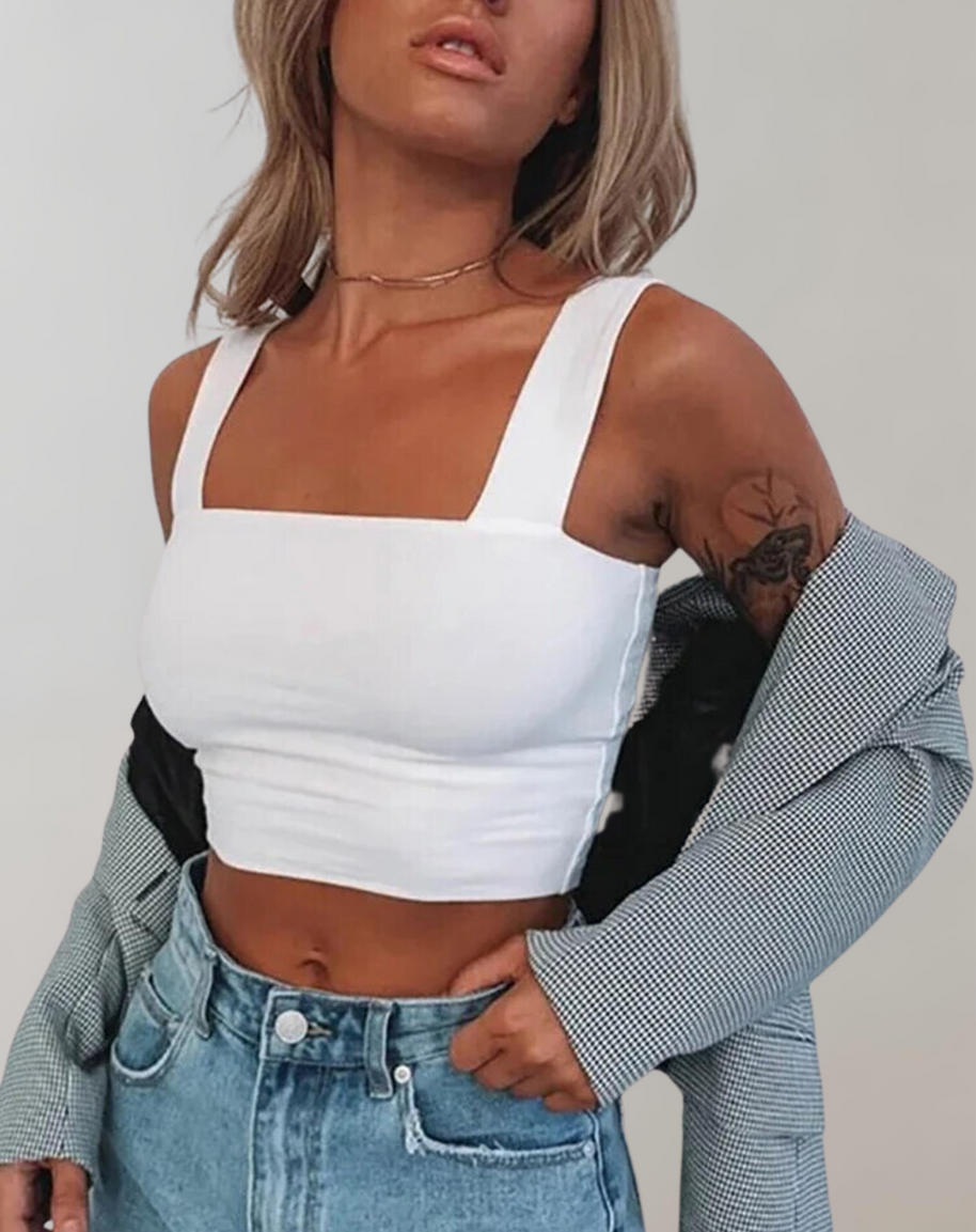 WW - Crop-Top Damen mit Ausschnitt