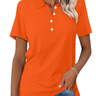 WW | Nachhaltiges Poloshirt Damen Polo Shirt Mit Kragen Und Knopfverschluss