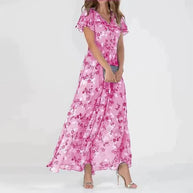 WW | Langes Sommerkleid mit Blumenmuster