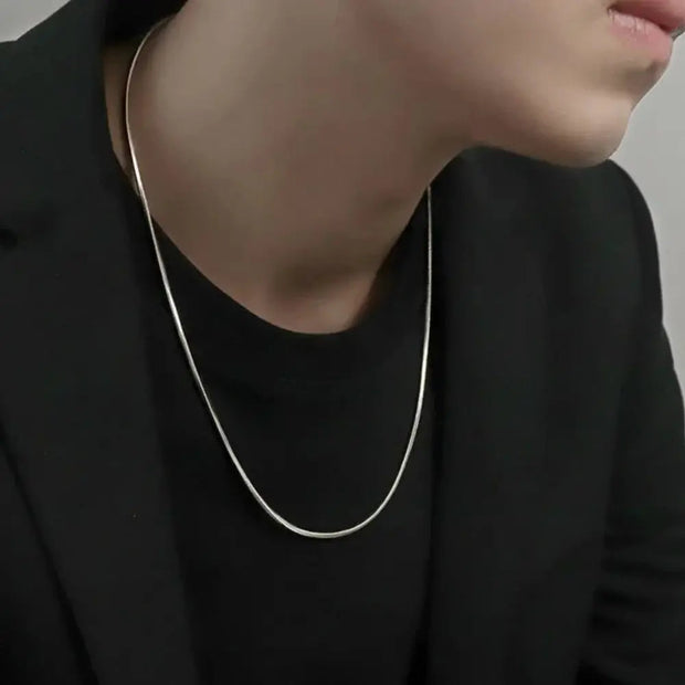 WW | 2mm Schlangenglied Kette 925 Sterling Silber Halskette
