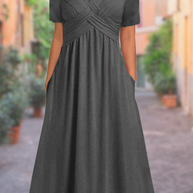WW | Sommerkleid Mit V-ausschnitt