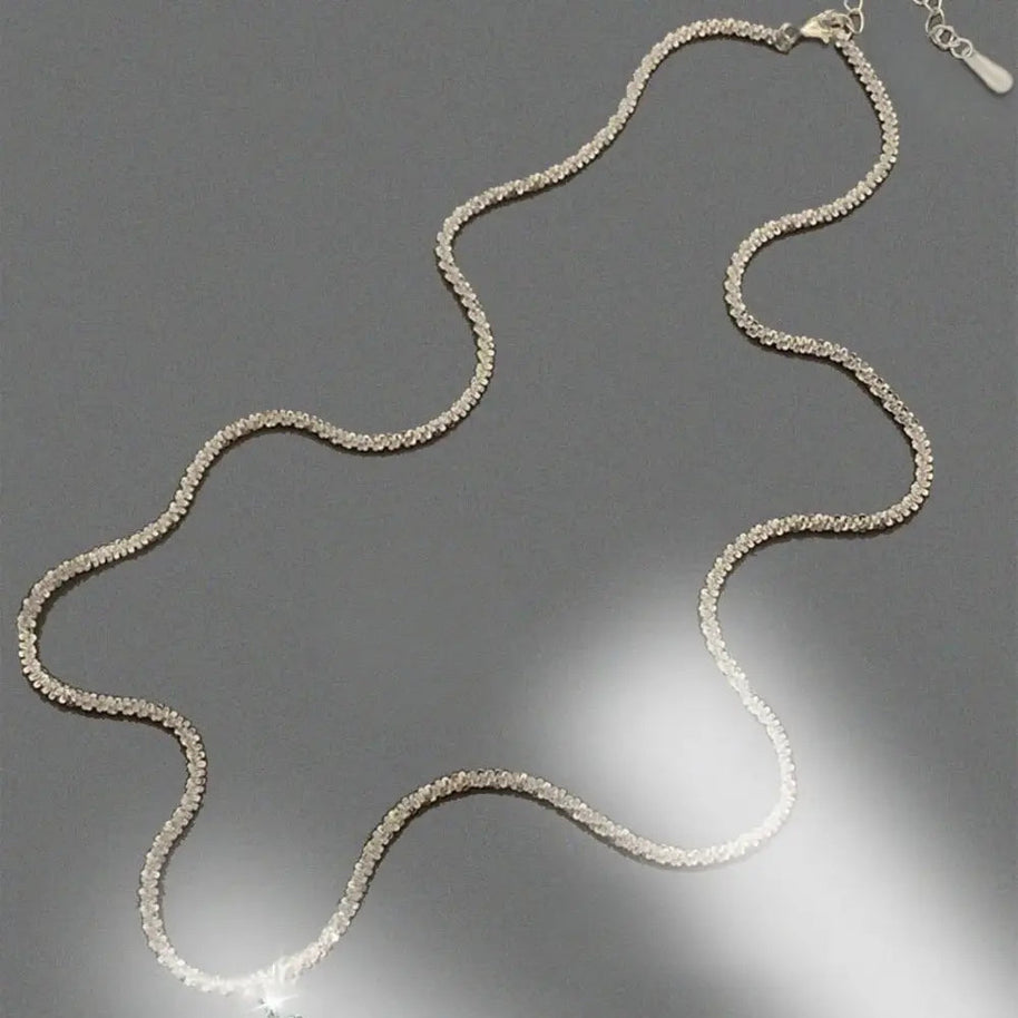 WW | 925 Sterling Silber Kreuz Zirkon Kette