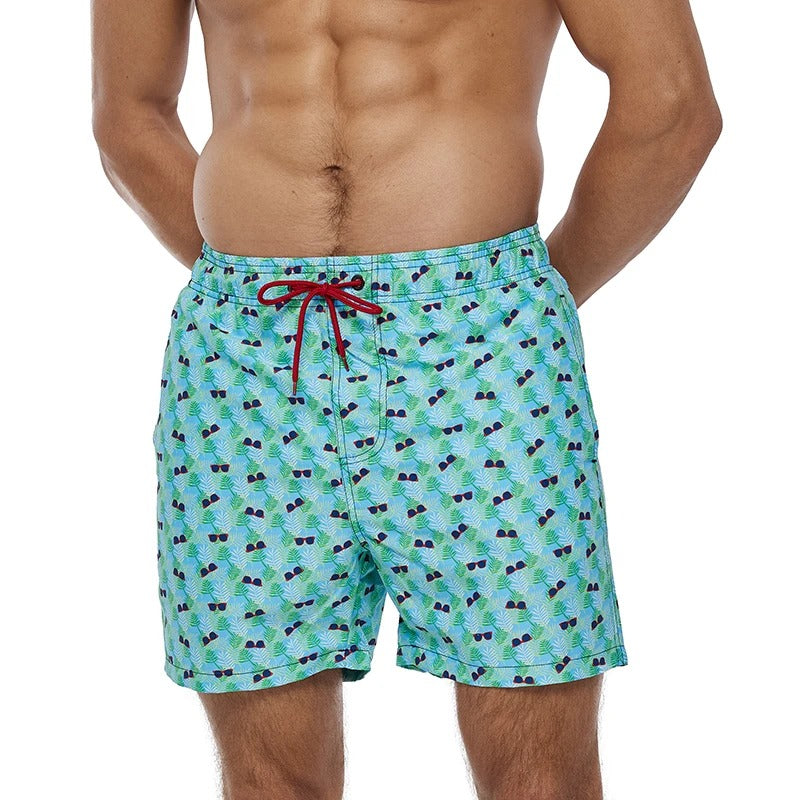 WW | Atmungsaktive Badeshorts mit Funky Print für Männer