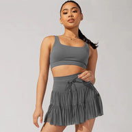 WW | Hohe Taille Minirock Mit Sicherheitsshorts
