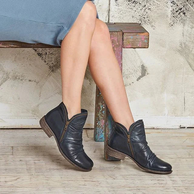 W&W Mode - Damen Reißverschluss Stiefeletten