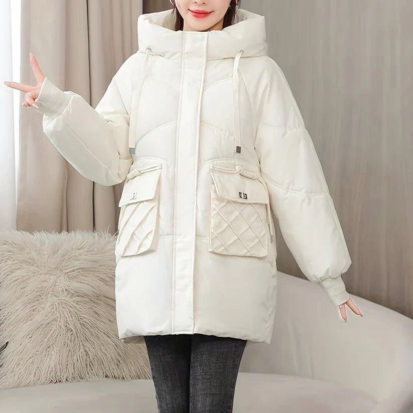 W&W Mode | Stilvolle Winter Casual Lange Pufferjacke Für Frauen