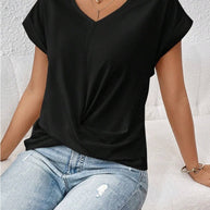 WW Damen-T-Shirt – Unregelmäßiger Schnitt