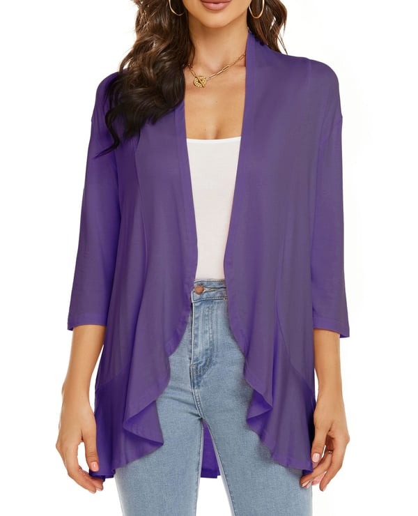 W&W Mode | Elegantes Offenes Front Damenjacke