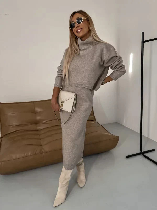 WW | Stretchkleid Mit Passendem Pullover