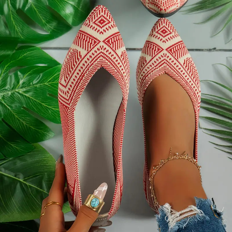 WW | Stilvolle Flache Sandalen mit Spitzer Zehenpartie