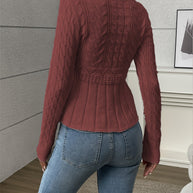 WW | Gestrickter Damenpullover - Luxus Strickmuster mit bequemem Schnitt