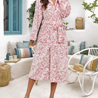 WW | Robe mit Leopardmuster und Elegant Merkmalen