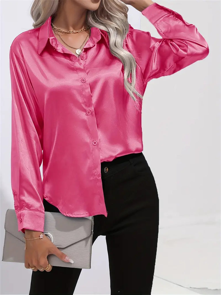 WW | Luxuriöse Satinbluse