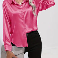 WW | Luxuriöse Satinbluse