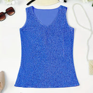 WW | Elegantes Ärmelloses Top mit Pailletten