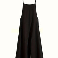 WW | Einfarbiger Leinen Vielseitiger Spaghetti Jumpsuit