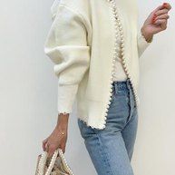 Strickjacke mit Perlmuttknöpfen