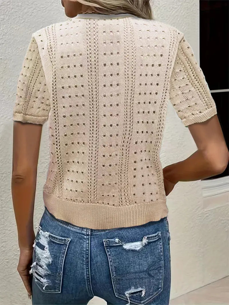 W&W Mode | Vielseitiger Komfort, Elegante Strickjacke Mit V-ausschnitt Für Frauen