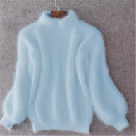 WW | Locker Gestrickter Damenpullover Einfarbige Farben