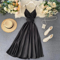 WW | Goddess Ankle Binding Taille Kleid