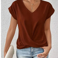 WW Damen-T-Shirt – Unregelmäßiger Schnitt
