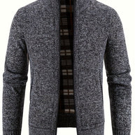 WW | Zip Up Stehkragen Strickjacke