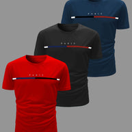 WW | 3 Pack Herren Lässig Kurzarm T-shirts